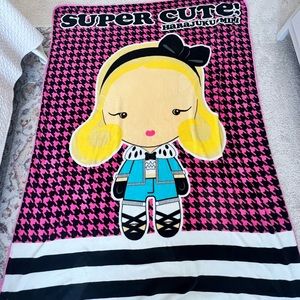 Harajuku Mini large plush blanket